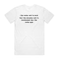 The Personality Loop Tee (100% Organic Cotton) Light Colour