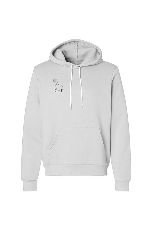Embroidered "Deaf" Unisex Pullover Hoodie